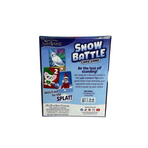 The Elf on the Shelf Santaverse SNOW BATTLE Card Game Christmas New - Picture 4 of 4